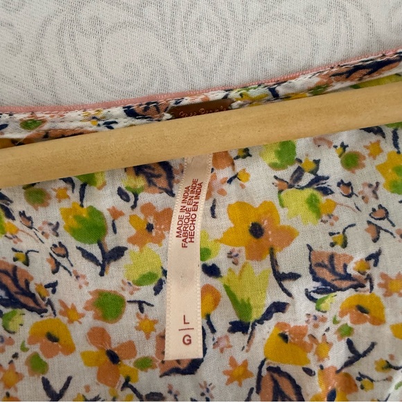 Free People wildflower patchwork mini dress in multi Ivory Combo Size Large - Picture 9 of 12